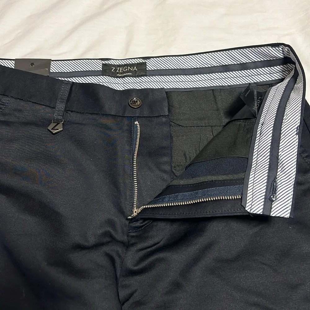 Men’s Ermenegildo Z Zenga Black Dress Pants 31 NWT